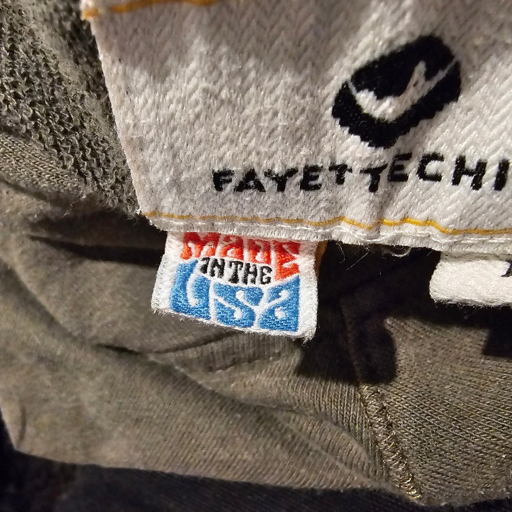 Fayettchill Mountain Co. Olive Green Hoodie Pullover Made in USA Mens L - Picture 4 of 7